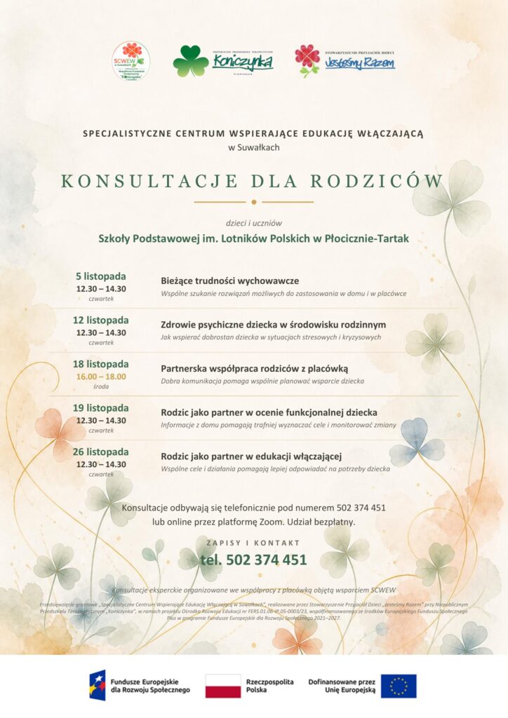 Konsultacje dla Rodziców!
